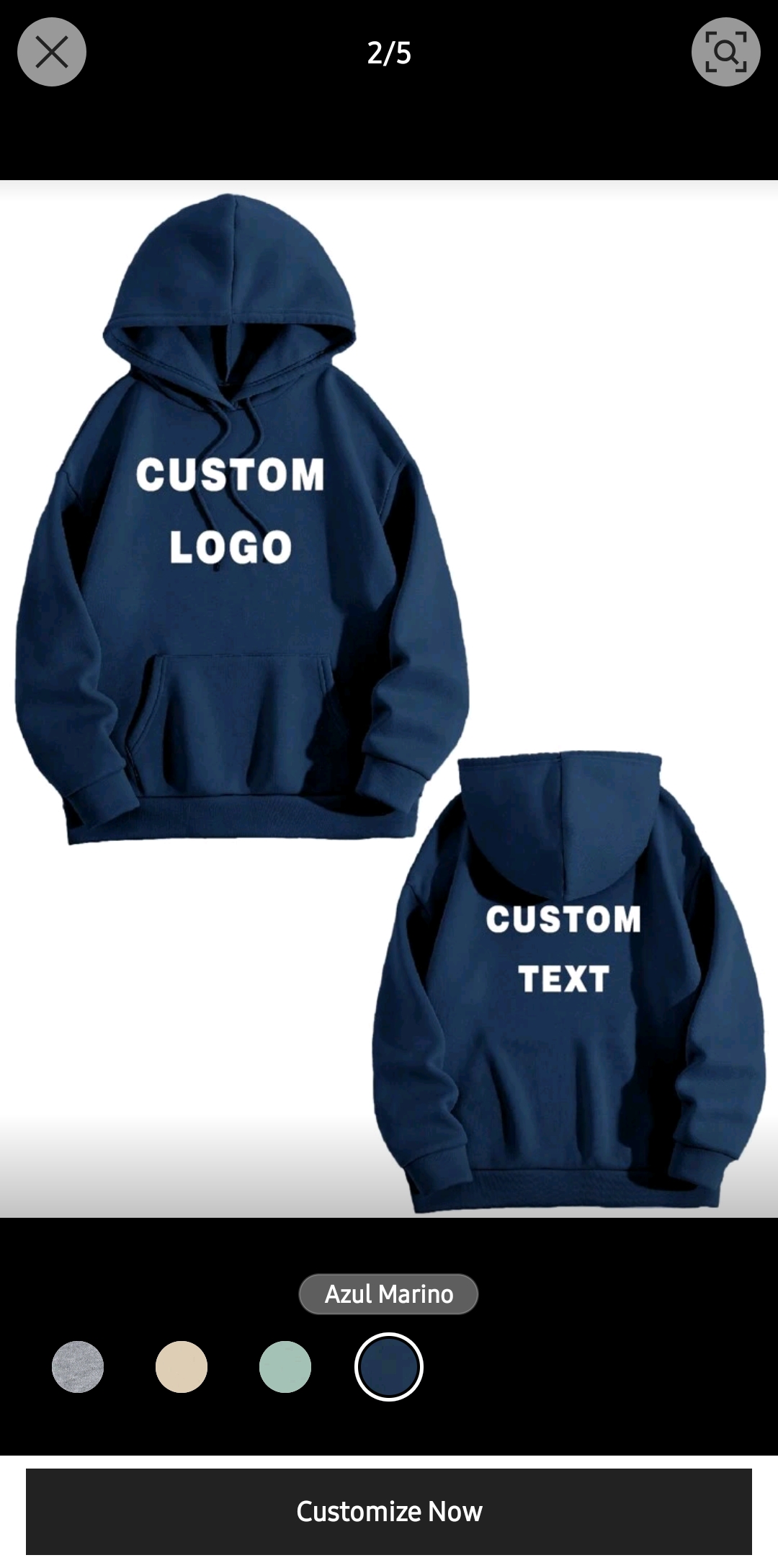Costumized hoodie